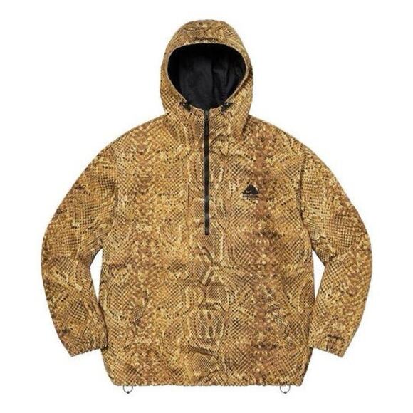 Supreme Nike ACG DN3247-277 Denim Gold All Over Snakeskin Jacket Size Large